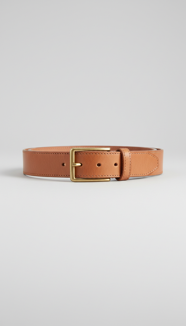 Apricot Leather Belt