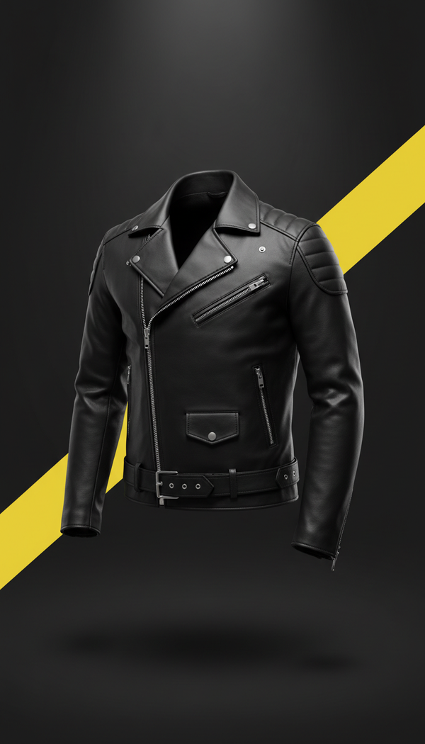 Jet Black Moto Jacket