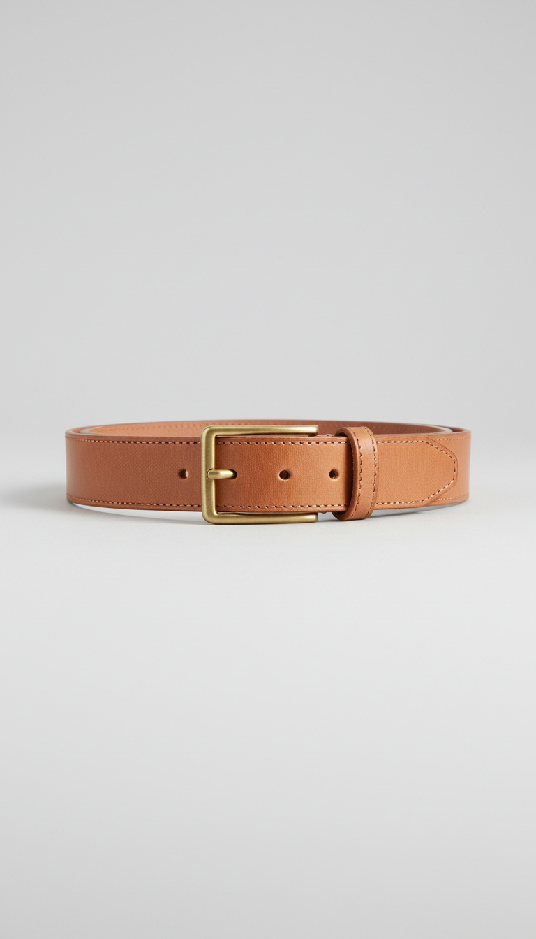 Apricot Leather Belt