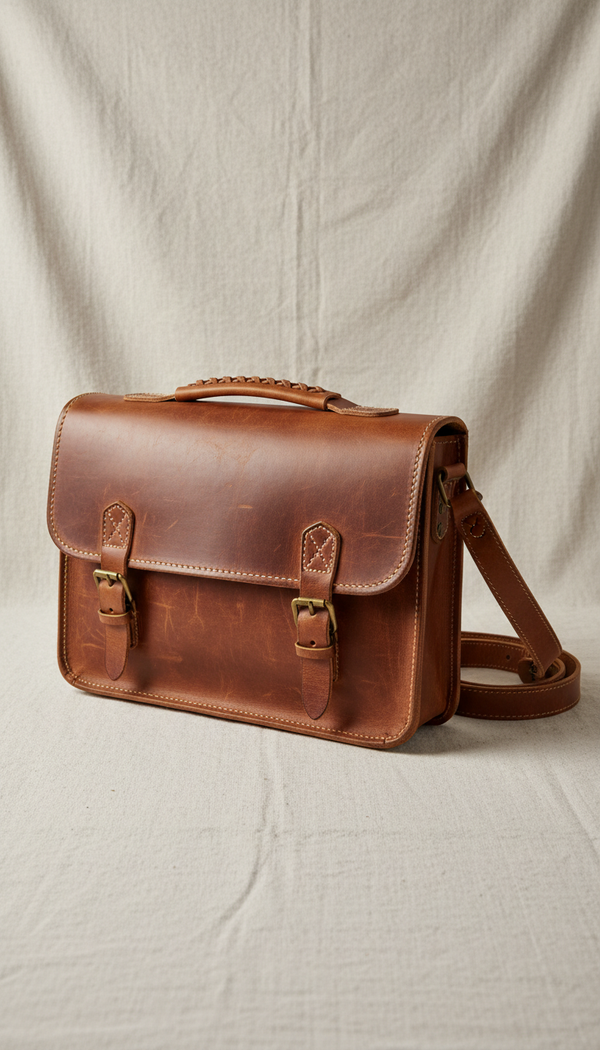Vintage Leather Satchel Bag